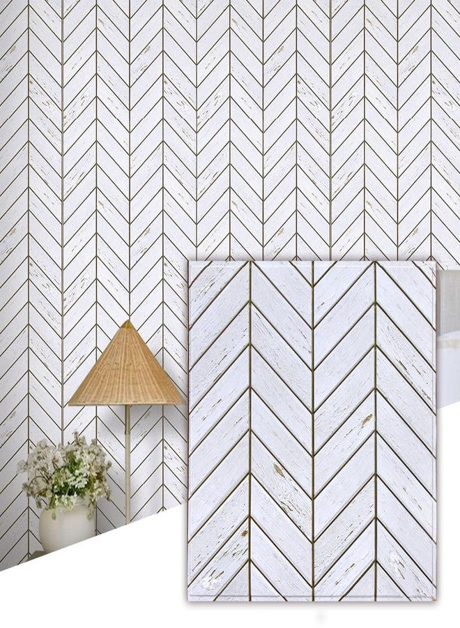 Commomy 10 Pcs 3D Faux Wood Wall Panels - 11.8"x11.8" Peel and Stick Wood Tiles Ultralight Thin PVC Wall Paneling for Bedroom,Bathroom,Kitchen Backsplash,Farmhouse Interior Decor - Image 1