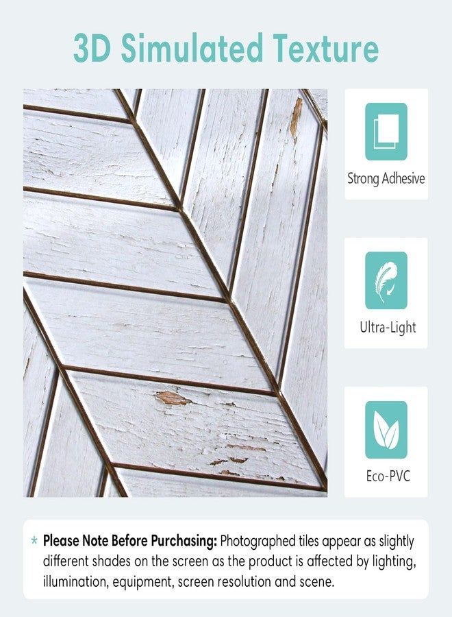 Commomy 10 Pcs 3D Faux Wood Wall Panels - 11.8"x11.8" Peel and Stick Wood Tiles Ultralight Thin PVC Wall Paneling for Bedroom,Bathroom,Kitchen Backsplash,Farmhouse Interior Decor - Image 4
