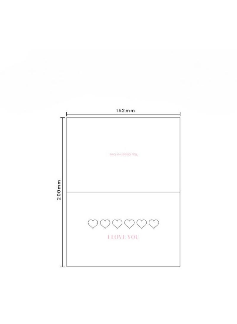 Generic 5 PCS Hollow Design Greeting Cards – 5 Unique Cut-Out Patterns – Blank Inside – Elegant Minimalist Cards for Gifts, Birthdays, Weddings & More  - Image 2