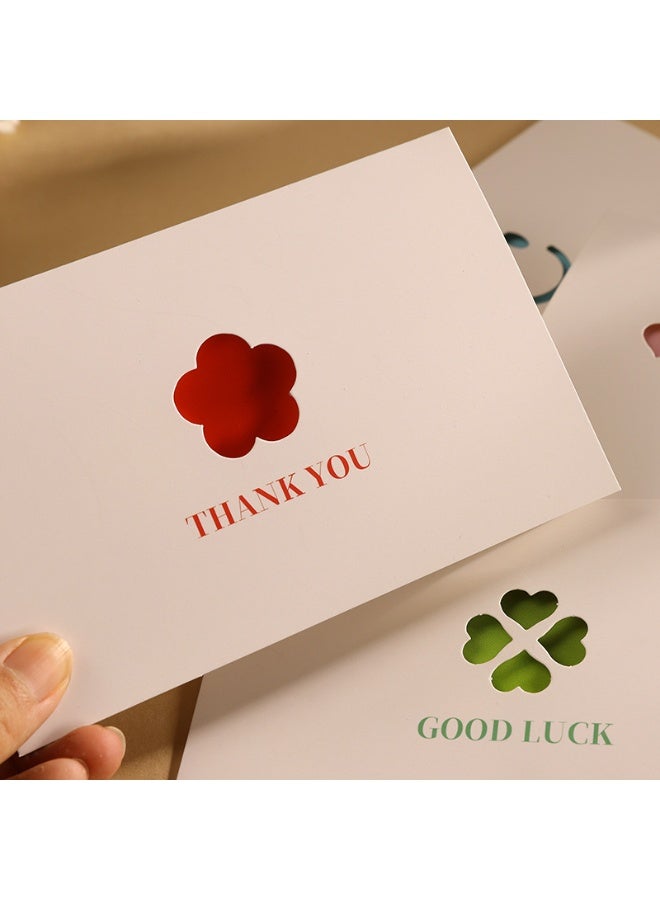 Generic 5 PCS Hollow Design Greeting Cards – 5 Unique Cut-Out Patterns – Blank Inside – Elegant Minimalist Cards for Gifts, Birthdays, Weddings & More  - Image 3