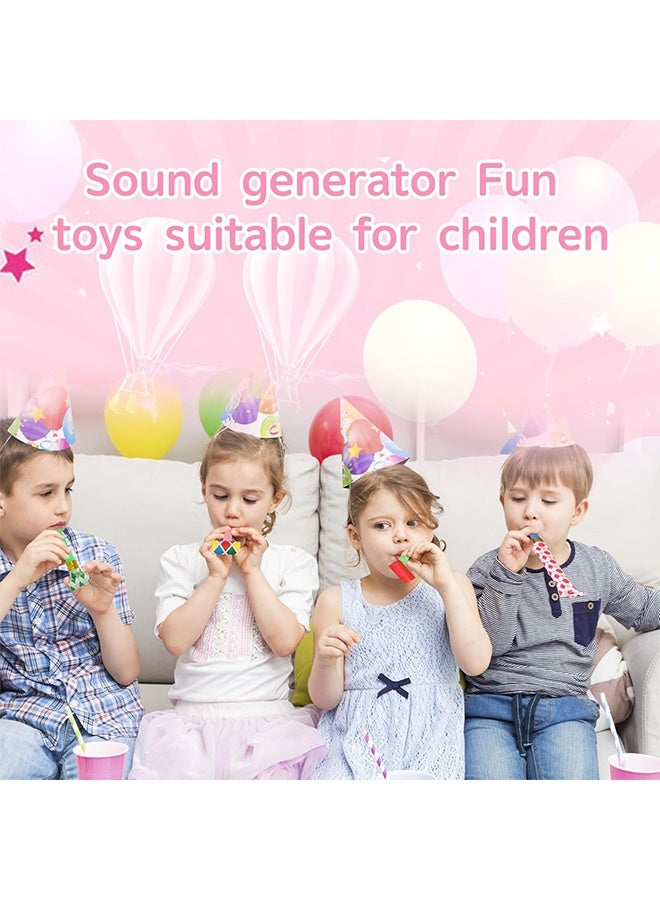 20 Pcs Party Blowers Noisemakers Colorful Party Blowers & Whistles, Whistles for Party Bags, Blow Horn, Trumpet Noisemakers for Kids/Adults Birthday, Wedding, Graduation Celebrations - Image 2