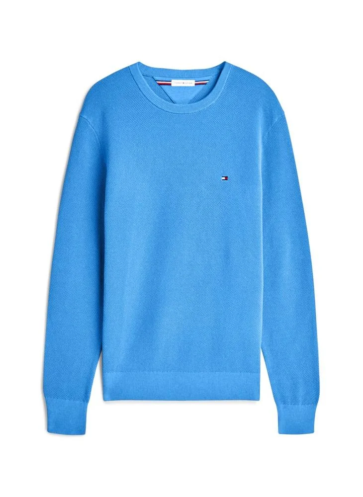 Tommy Hilfiger  Textured Knit Crew Neck Jumper for Men | Best Price UAE