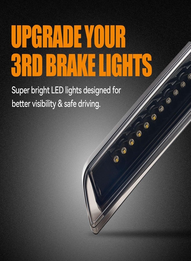 Cxdar مصباح الفرامل الثالث LED من Cxdar لسيارات نيسان تيتان موديلات 2004-2015 ونيسان فرونتير موديلات 2005-2016، مجموعة مصابيح الفرامل الخلفية العلوية، مصباح توقف مقاوم للماء في منتصف الكابينة (أسود) - Image 3