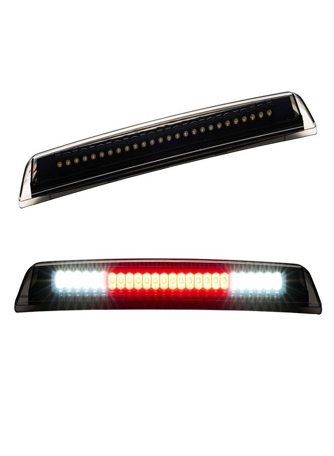 Cxdar مصباح الفرامل الثالث LED من Cxdar لسيارات نيسان تيتان موديلات 2004-2015 ونيسان فرونتير موديلات 2005-2016، مجموعة مصابيح الفرامل الخلفية العلوية، مصباح توقف مقاوم للماء في منتصف الكابينة (أسود) - Image 1