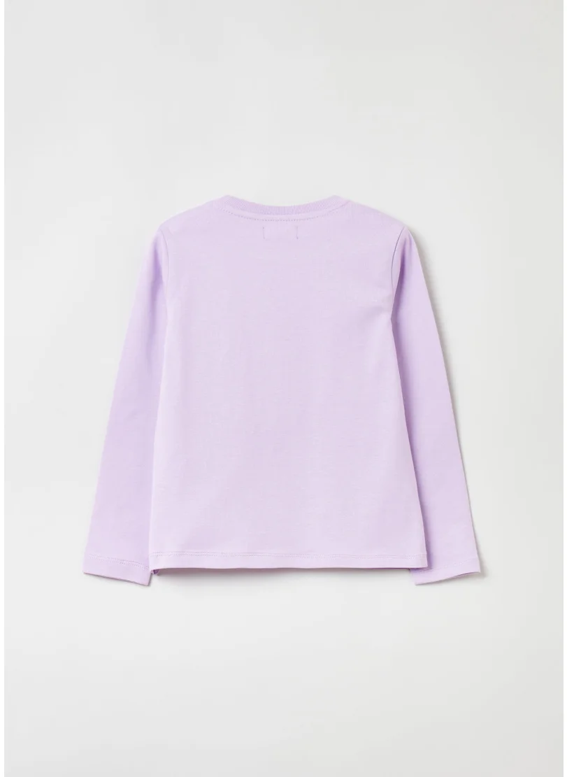 او في اس Long-Sleeved T-Shirt With Frozen Print