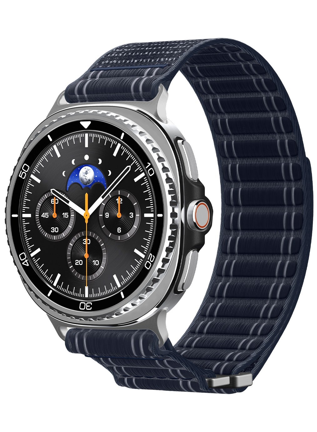 Spigen WBF0 for Galaxy Watch 8 Band compatible with Samsung Galaxy Watch 8 Classic 46mm, Galaxy Watch8 44/40mm (2025) Lightweight Fabric Strap - Navy