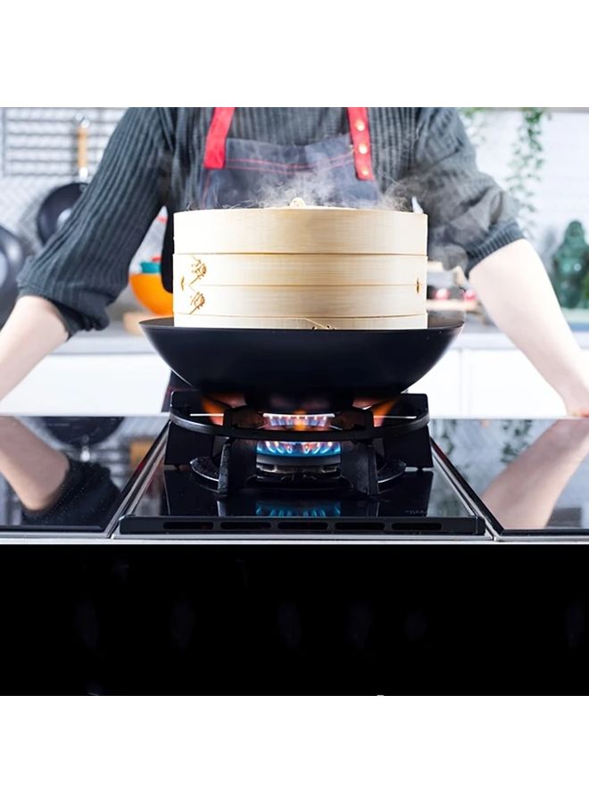 2 Tier Bamboo Steamer Basket Small Size 6 Inch For Dumplings Vegetables Dim Sum Buns Fish Meat Home Cooking Dining Steamer - Image 4