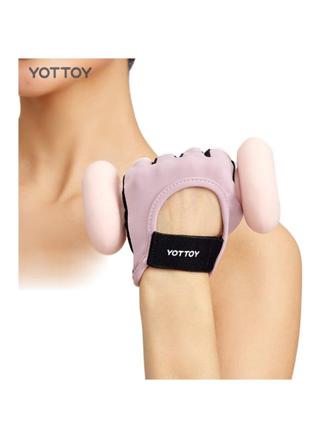 YOTTOY Fitness Gloves For Men And Women, Sports Cycling Half-Finger Anti-Slip Anti-Callus Pull-Up Equipment Training, Mysterious Black S - Image 3
