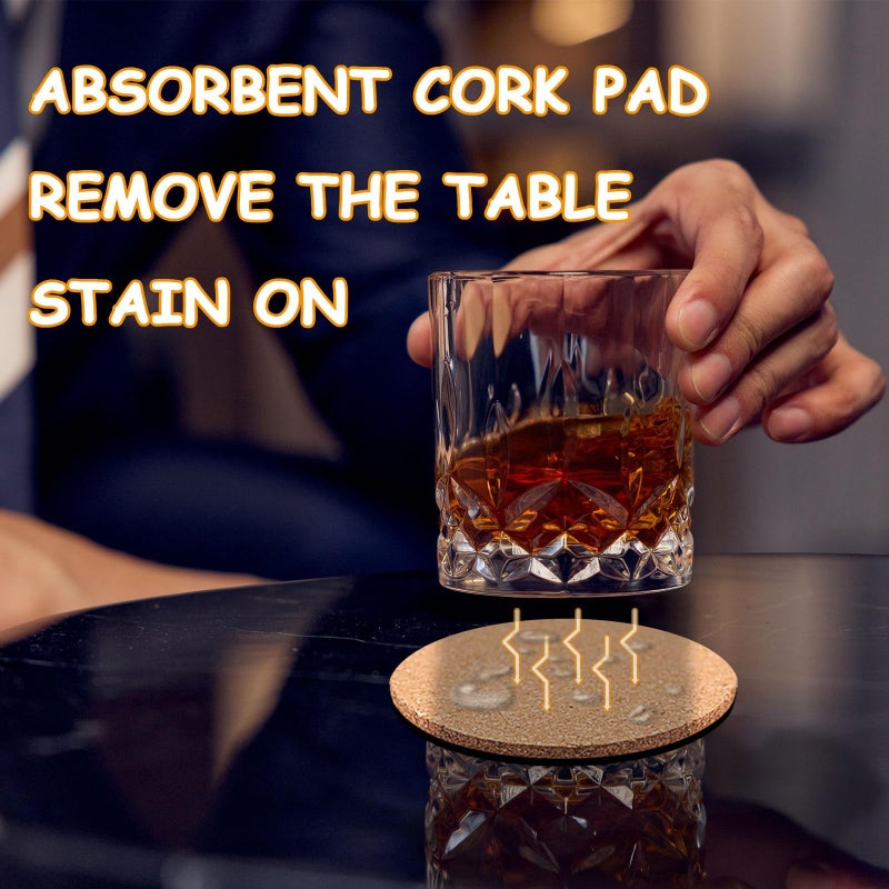 Anpuimult 100 Pcs Cork Coasters For Drinks  Bulk Blank Coasters Diy Crafts  Non-Slip  Heat-Resistant  Absorbent And Reusable Coffee Coaster For Home Tabletop Decoration - Image 3