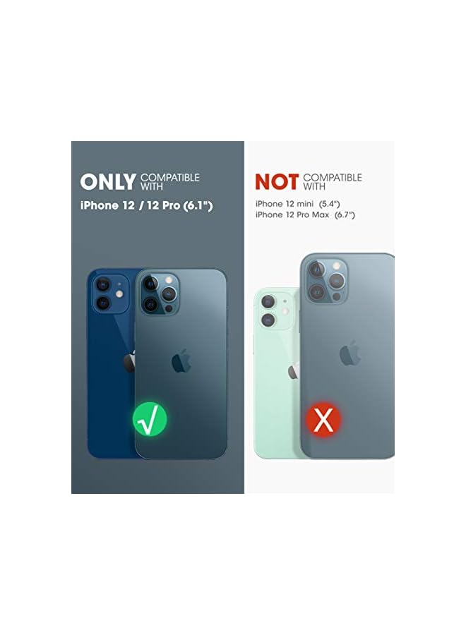 SupCase Unicorn Beetle EXO Series Case for iPhone 12 / iPhone 12 Pro (2020 Release) 6.1 Inch, Premium Hybrid Protective Clear Bumper Case (Black) - Image 2