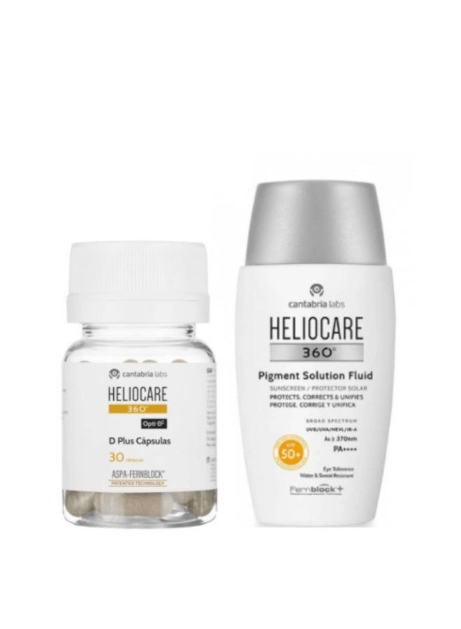مجموعة سائل صبغة هيليوكير 360º + كبسولات دي بلس - Image 1
