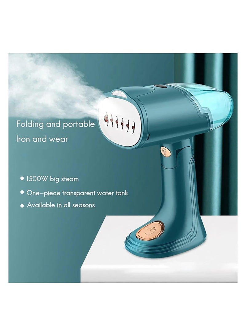 1500W Portable Travel Clothes Steam Iron – Folding Hanging Iron for Wet and Dry Use, Compact Handheld Iron for Home & Travel, Black - Image 2