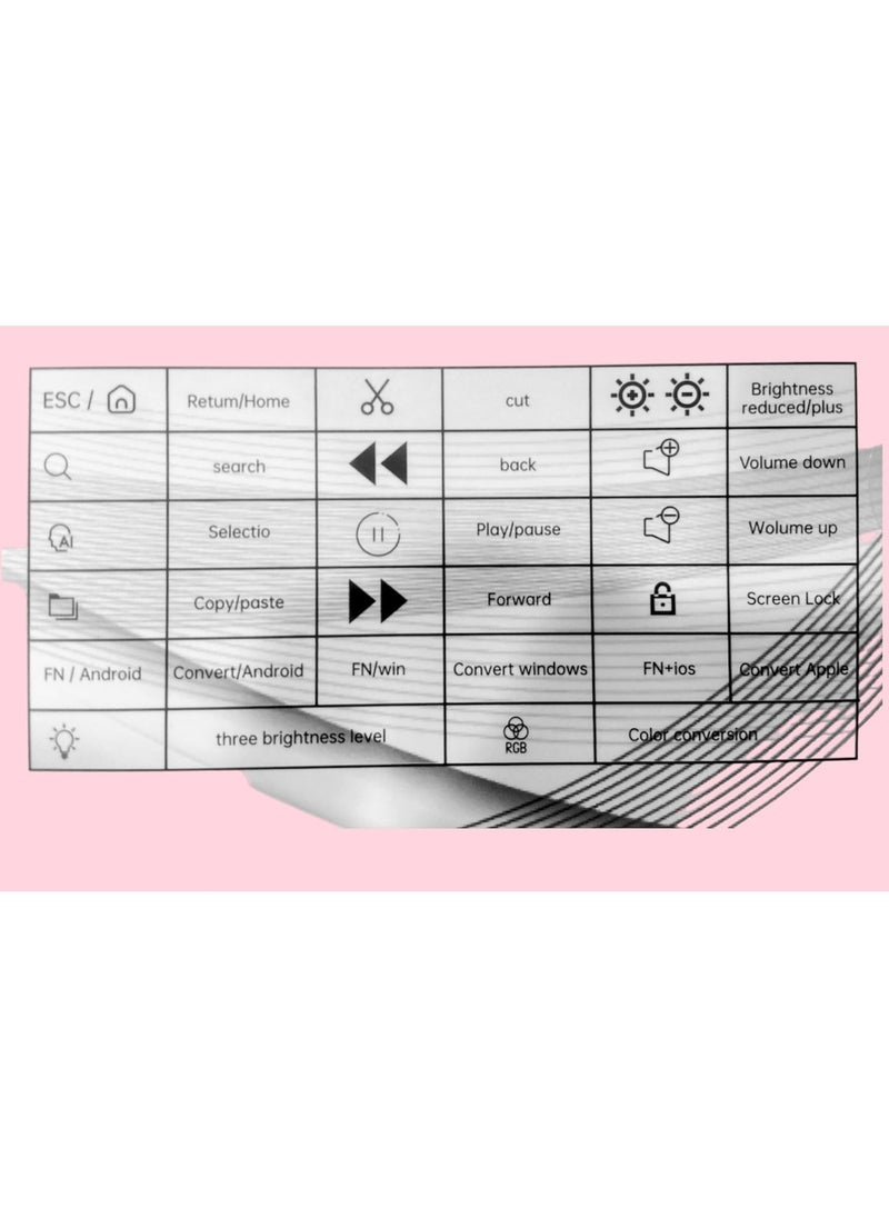 NITU 3-System Switch Multi-Language Universal Type Laptop Ipad BT Keyboard Mouse Suit