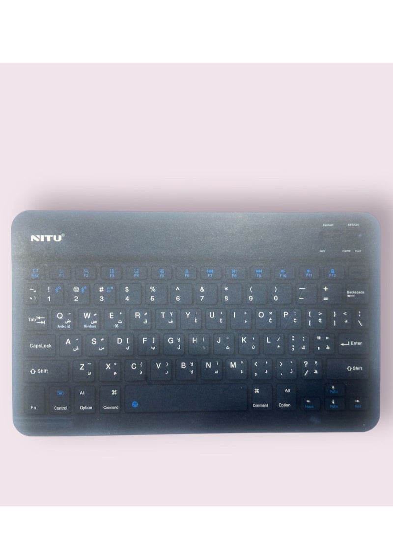 NITU 3-System Switch Multi-Language Universal Type Laptop Ipad BT Keyboard Mouse Suit