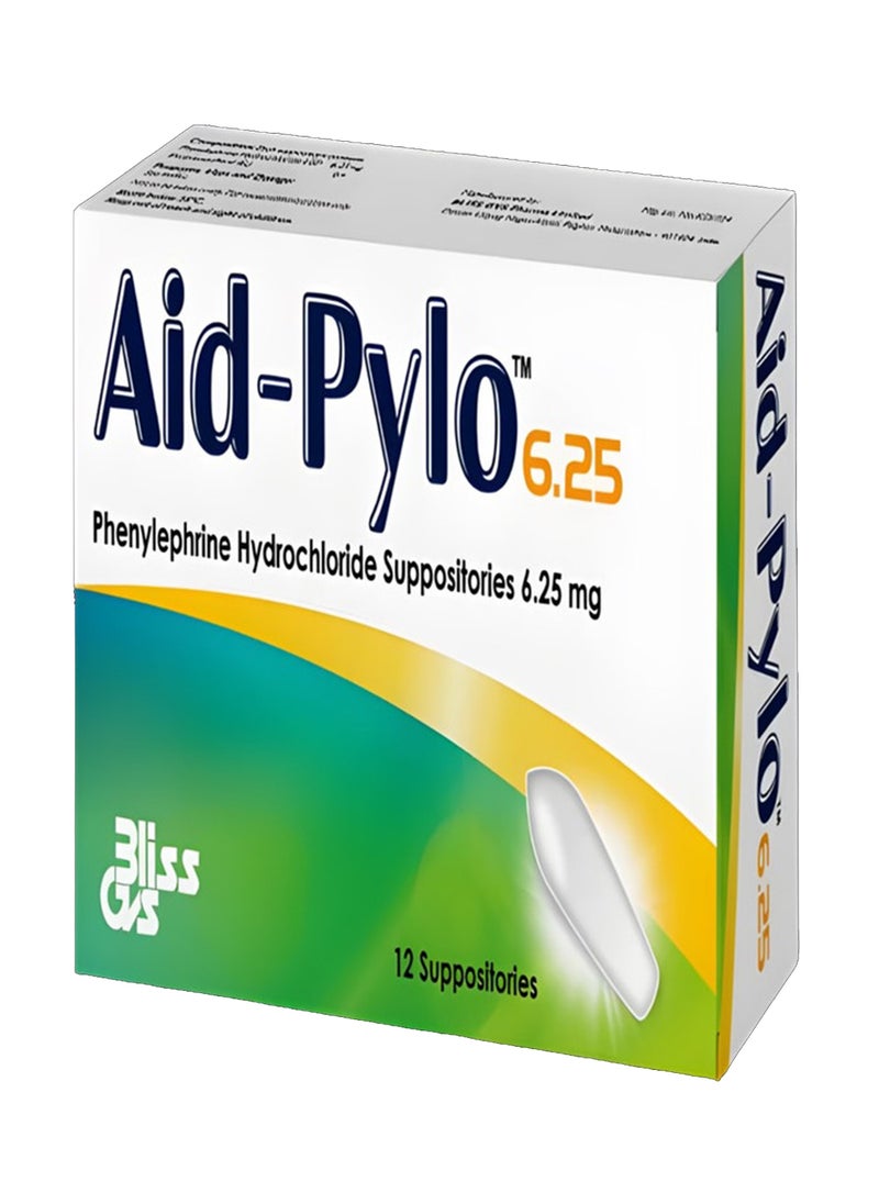 ProPharma Aid-Pylo 6.5Mg Suppositories 12S 