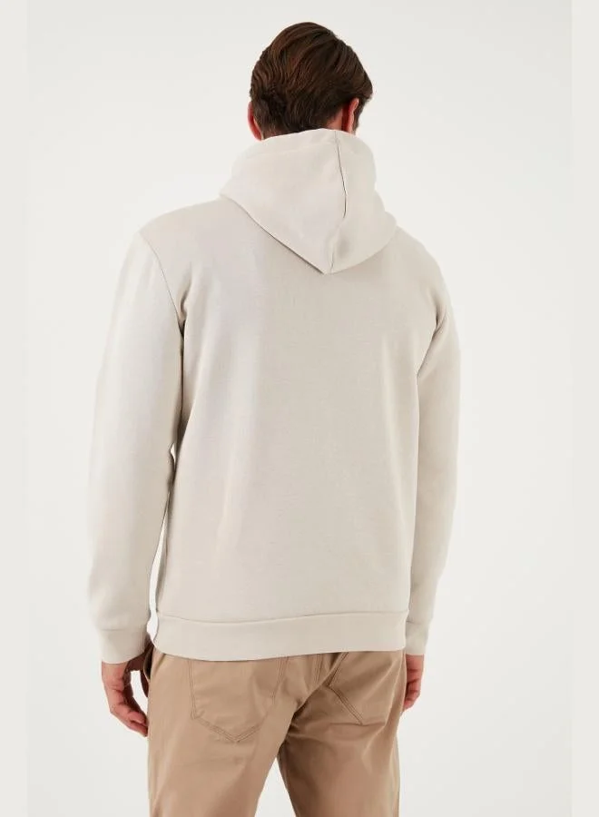 Buratti  Buratti Regular Fit Hooded Sweatshirt with Kangaroo Pocket, Soft Fleece Lining, Men's Sweatshirt 5905281 for Men | Best Price UAE