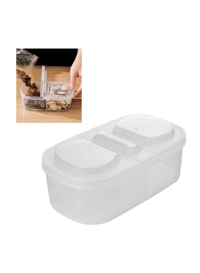 Thoraya Spice Storage Box Versatile 2 Grid Sealed Lid Seasoning Condiment Container Box for Home Kitchen  - Image 3