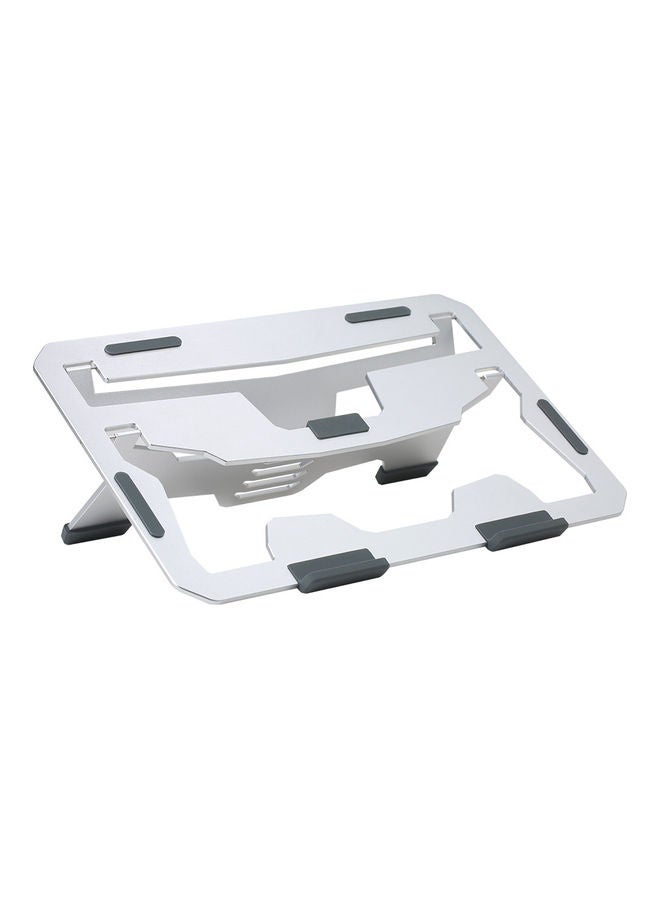 NIBEMINENT 4-Level Adjustable Laptop Stand Silver - Image 1