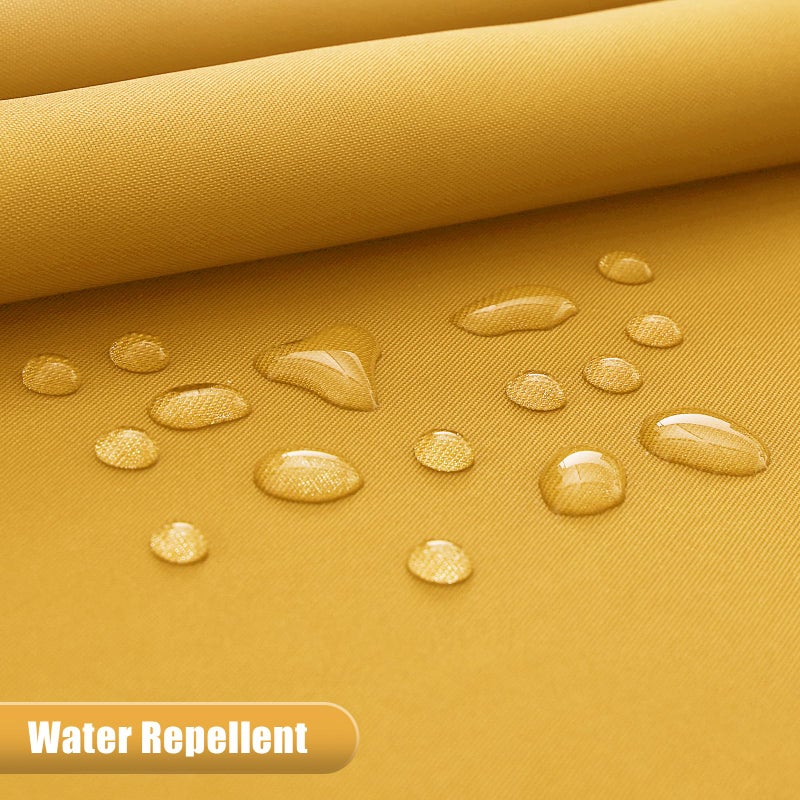 OLANLY Luxury Yellow and White Ombre Shower Curtain Sets with 12 Hooks  Waterproof and Washable Decorative Shower Curtains for Bathroom  72x72 Inches - Image 4