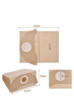 Premify Pack of 5 Filter Bags for Karcher 6.904-322.0 Vacuum Cleaner Bags for WD2, Paper Filter Bag Dustbags for Karcher Hoover WD2 MV2 A2201/2204/2504, Brown  - Image 3