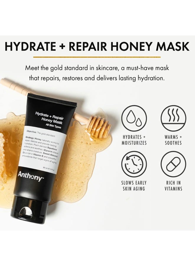 Anthony Hydrate + Repair Honey Mask, Stimulates Your Skin and Opens Pores with Honey, Vitamins C & E, Glycerin, Sweet Almond, Squalane, and Calendula, Soothes and Moisturizes Dry to Normal Skin - 3 Oz - Image 5