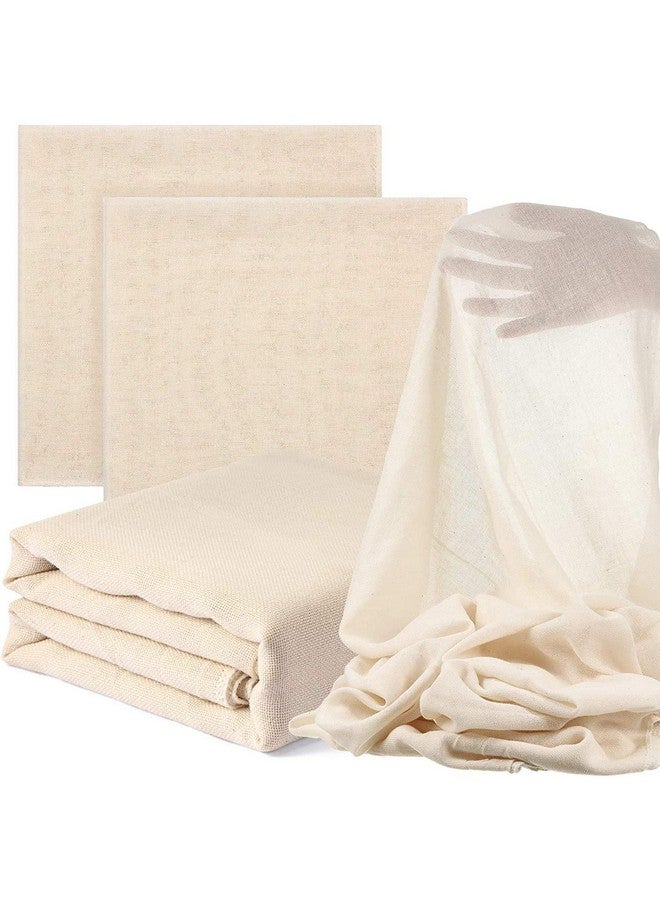 Retailio قماش موسلين أبيض غير مبيض من ريتاليو، لقماش الجبن، وصنع الجبن، جلابي، براعم، تصفية الحساء والصلصات، قماش جبن فائق النعومة محترف (قماش موسلين - 1 متر) - Image 1