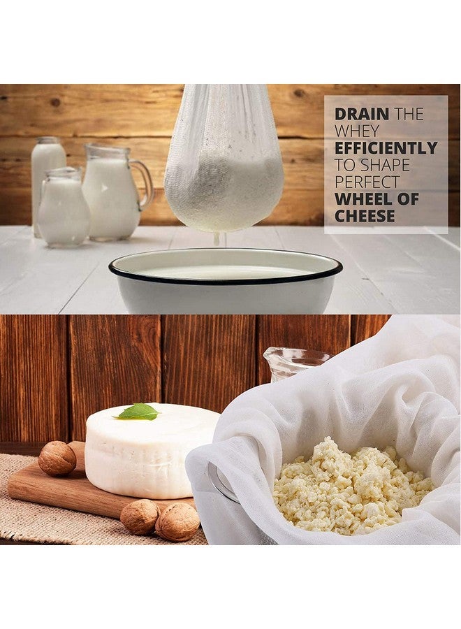 Retailio قماش موسلين أبيض غير مبيض من ريتاليو، لقماش الجبن، وصنع الجبن، جلابي، براعم، تصفية الحساء والصلصات، قماش جبن فائق النعومة محترف (قماش موسلين - 1 متر) - Image 3