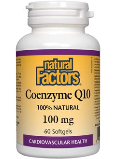 natural Factors Natural Factors Coenzyme Q10, 100 mg, 60 Softgels 