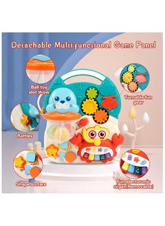 HUANGER Stand Learning Walker for Baby Boy and Girl, 2 in 1 Baby Push Walker with Educational Activity Center, Musick Learning Toys Gift for Infant Toddlers Kids  - Image 2