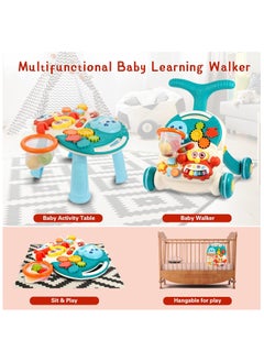 HUANGER Stand Learning Walker for Baby Boy and Girl, 2 in 1 Baby Push Walker with Educational Activity Center, Musick Learning Toys Gift for Infant Toddlers Kids  - Image 3