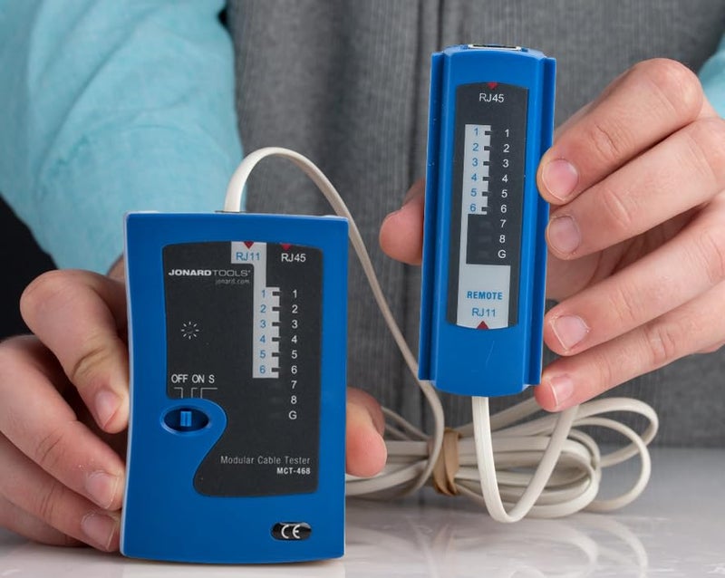 Jonard Tools MCT-468 Modular Cable Tester for RJ45, RJ12, and RJ11 Phone Line Cables - Image 2