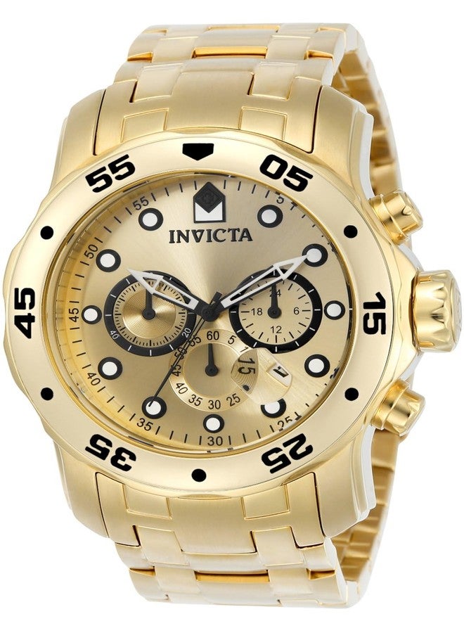Invicta Mens Quartz Watch, Analog Display and Stainless Steel Strap 0074 - Image 1