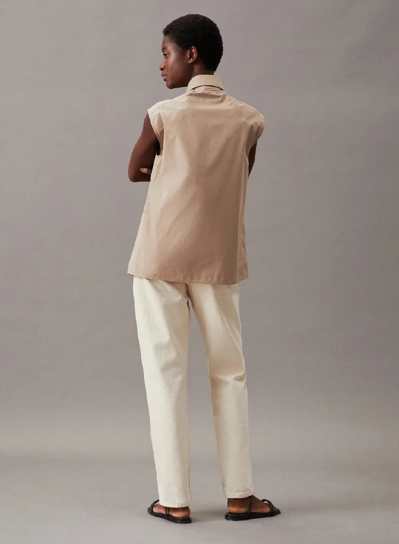 CALVIN KLEIN Archive Inspired Sleeveless Shirt