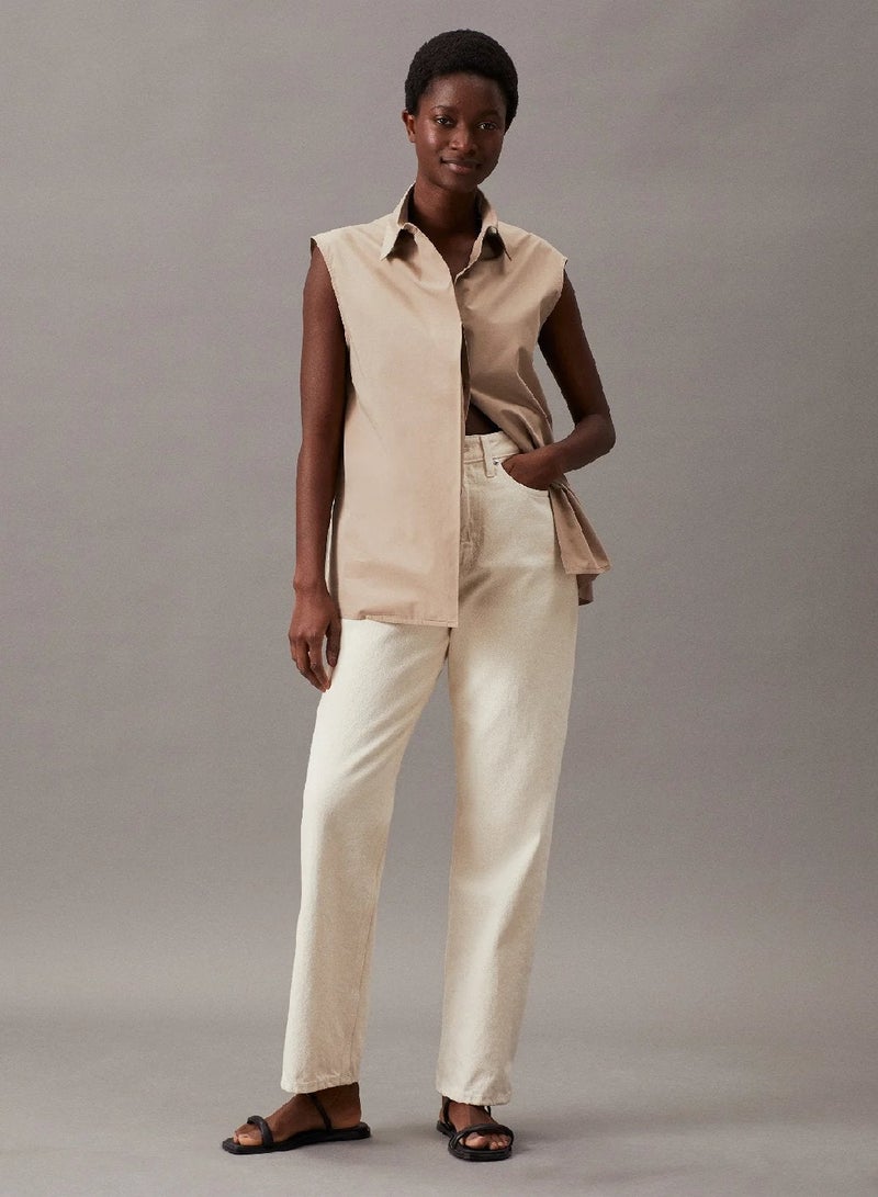 CALVIN KLEIN Archive Inspired Sleeveless Shirt - Image 4