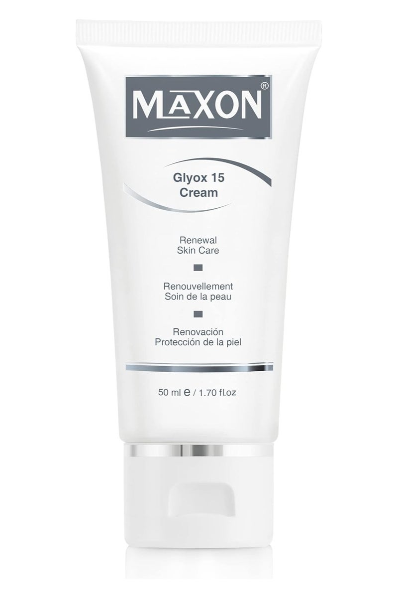 MAX-ON Glyox 15 Renewal Cream â Skin Resurfacing & Exfoliating Treatment with Glycolic Acid | Fades Dark Spots & Refines Texture â 50ml - Image 1