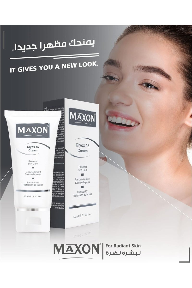 MAX-ON Glyox 15 Renewal Cream â Skin Resurfacing & Exfoliating Treatment with Glycolic Acid | Fades Dark Spots & Refines Texture â 50ml - Image 5