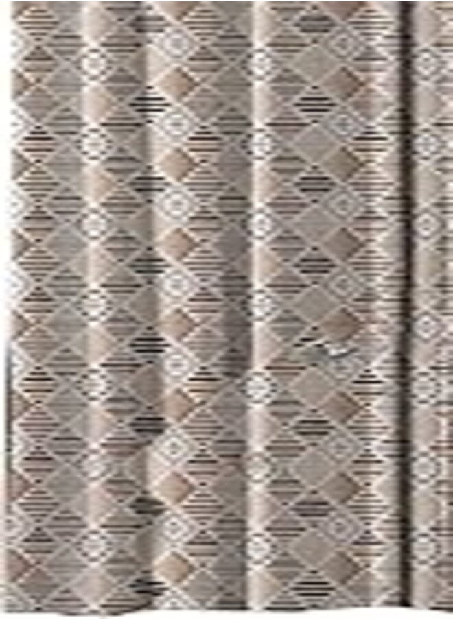 Generic NAGIUB SELIM Elegant Velvet curtains - Soft Velour fabric -Modern Multi Colour Sheer Design- Steel Grommets - for living rooms - 1 piece - 140W X 280L CM -859(7) 