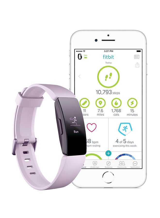 Fitbit Inspire HR Swimproof Fitness Tracker Lilac - Image 3