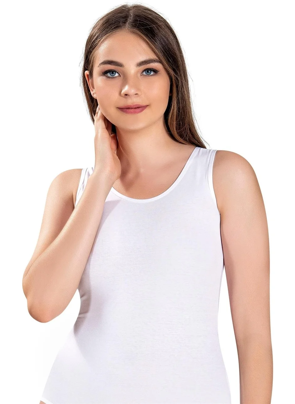 جيبر Women's Lycra Wide Strap Undershirt 549 - 3 Pieces