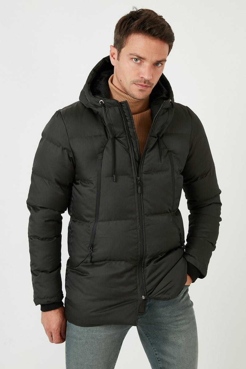 Buratti Hooded Water and Wind Resistant Cold Proof Slim Fit Coat Men'S COAT 5717101  - Image 1