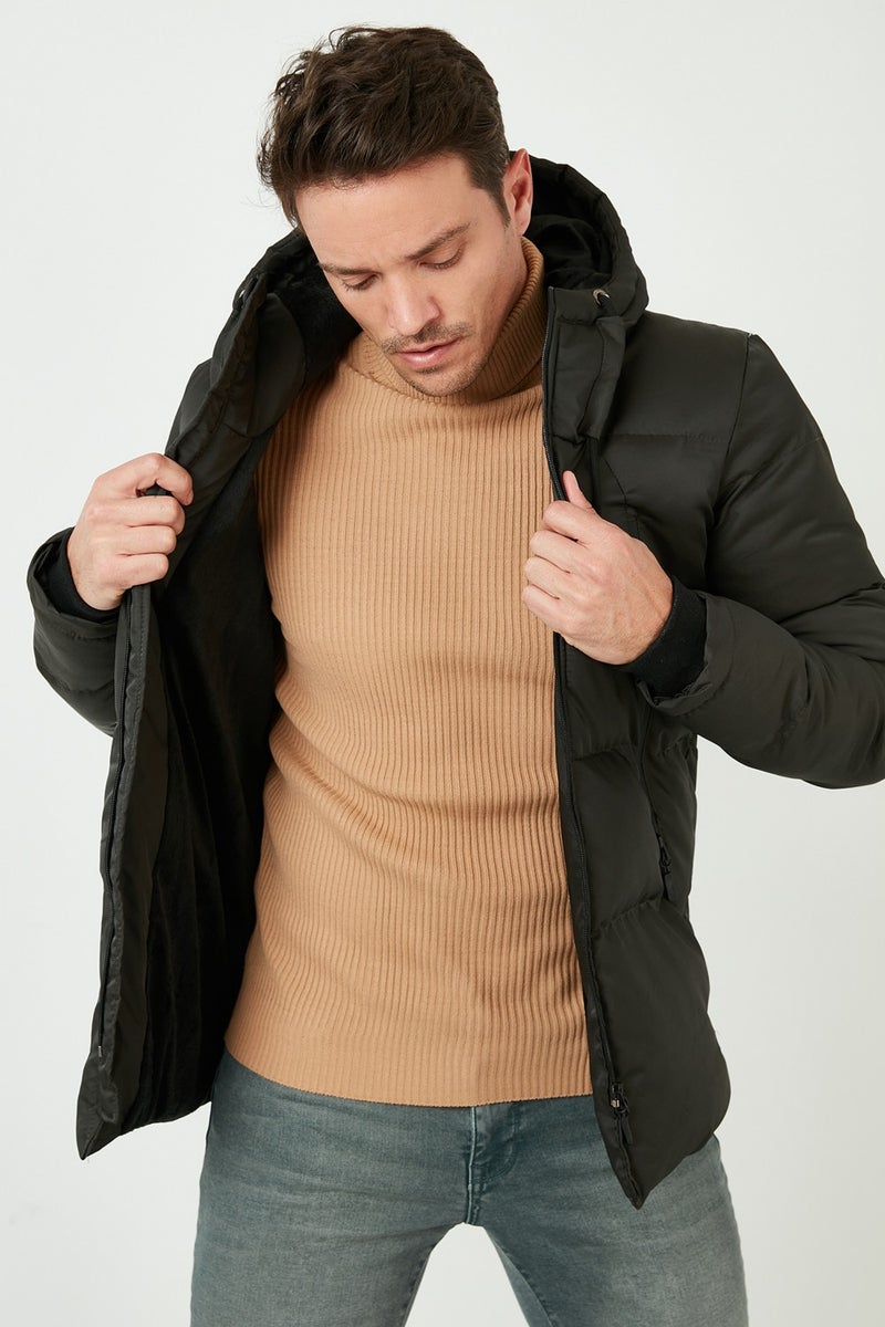 Buratti Hooded Water and Wind Resistant Cold Proof Slim Fit Coat Men'S COAT 5717101  - Image 3