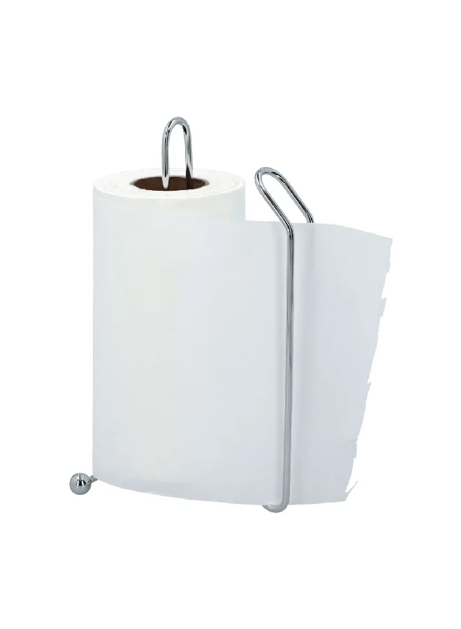 InterDesign Aria Sturdy Steel Paper Towel Holder Silver 6.5 x 10.9 x 9.5 Inch 35402