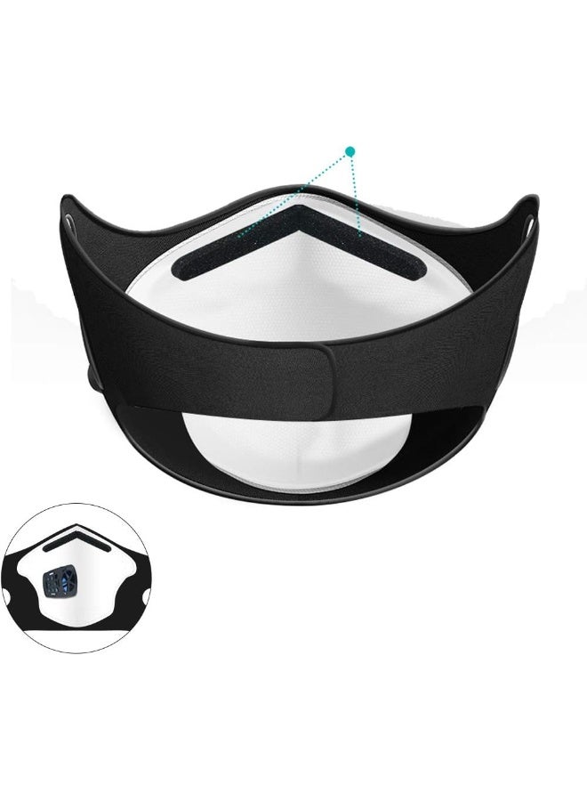 RSenr Fashion Powered Wearable Air Purifying Mask with Filter, Washable, Rechargeable and Replaceable filter, for Work Protection, Running, Outdoor Sports - Image 2