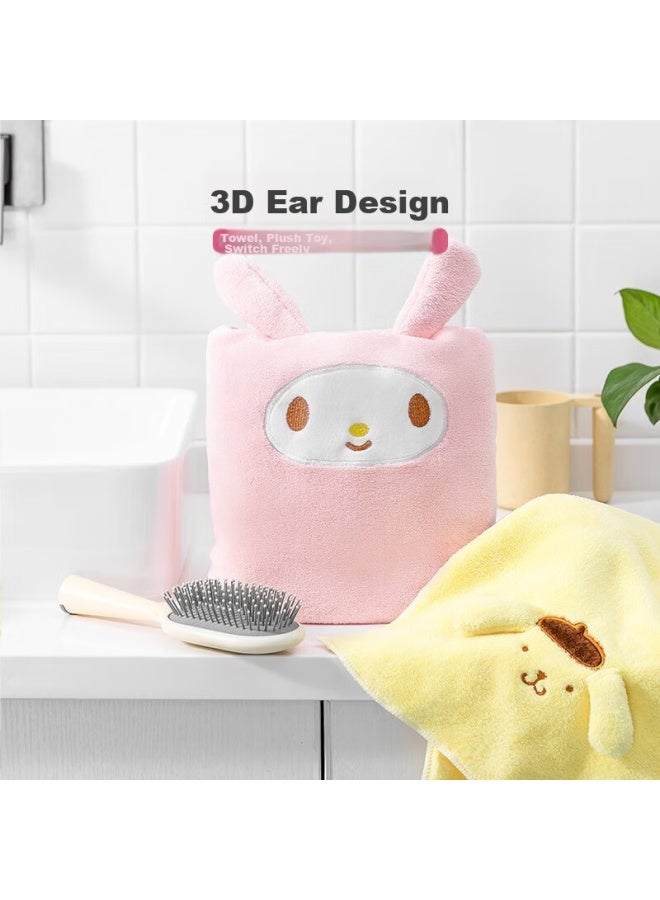Miniso My Melody Coral Fleece Soft Absorbent Towel, Low Shedding, For Home Use, Face Washing And Bathing, 80x30cm - Image 3