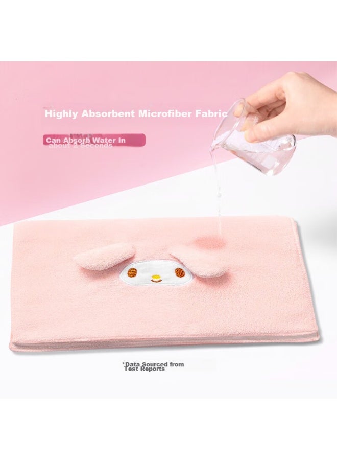 Miniso My Melody Coral Fleece Soft Absorbent Towel, Low Shedding, For Home Use, Face Washing And Bathing, 80x30cm - Image 5