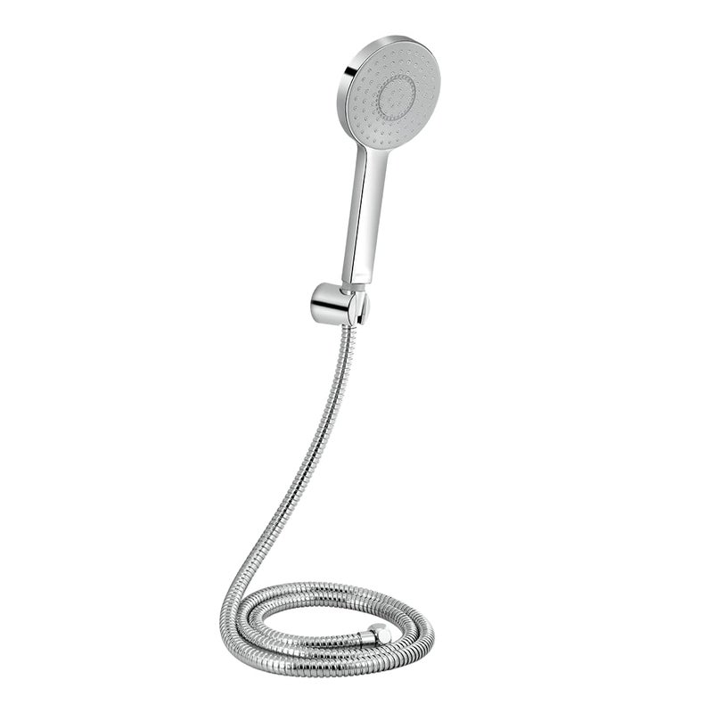 Johnson Bathrooms Johnson Pacific Hand Shower with 15mt Hose Hook Rain flow Handheld Round Shower HighPressure ABS Material AntiCorrosion Single Flow Hand Shower 1 Year Warranty S0117CAMZ Chrome  - Image 1