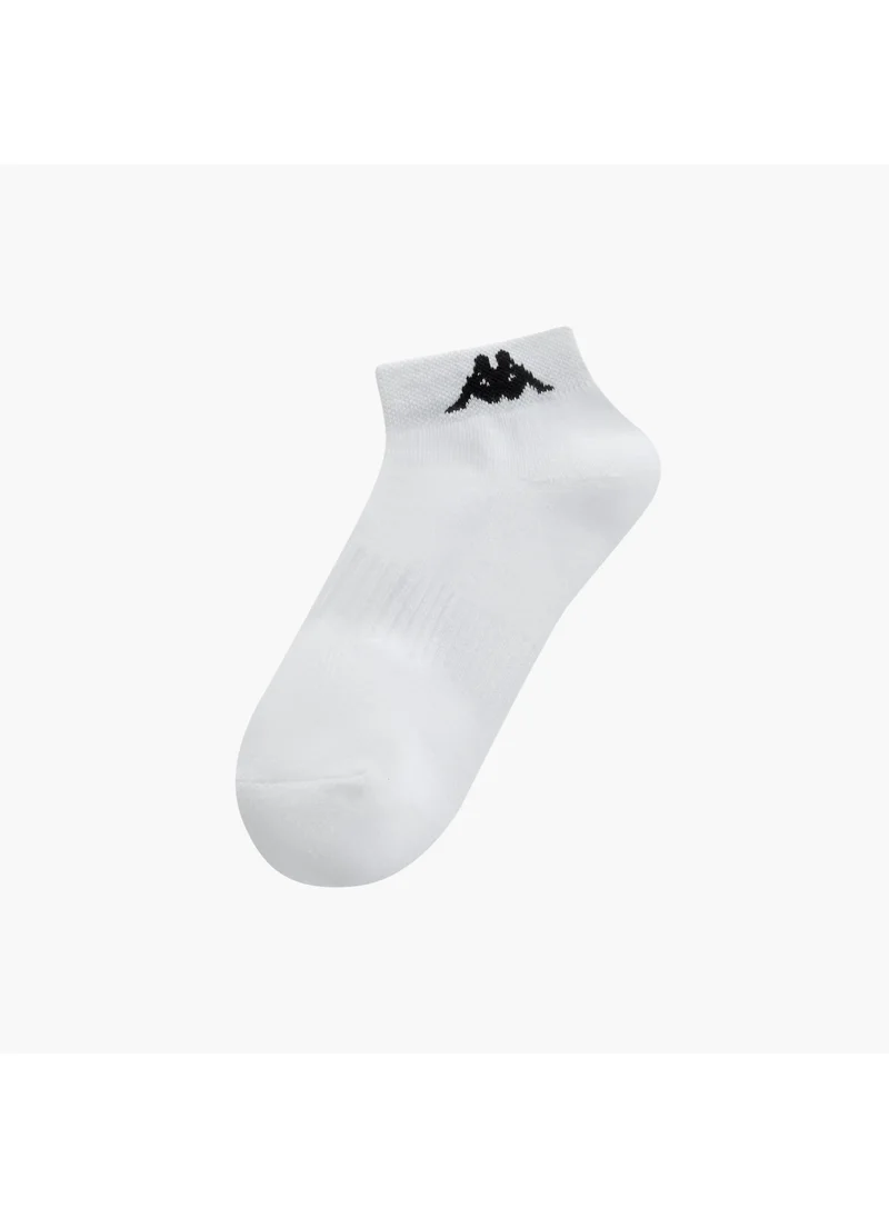 كابا Set of 3 - Kappa Logo Print Ankle Length Socks