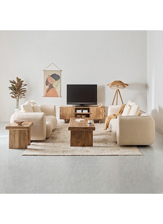 Home Box - Clayton 2-Meter Solid Wood TV Unit for TVs up to 75 inches 40 x 55 x 200 cm - Image 1