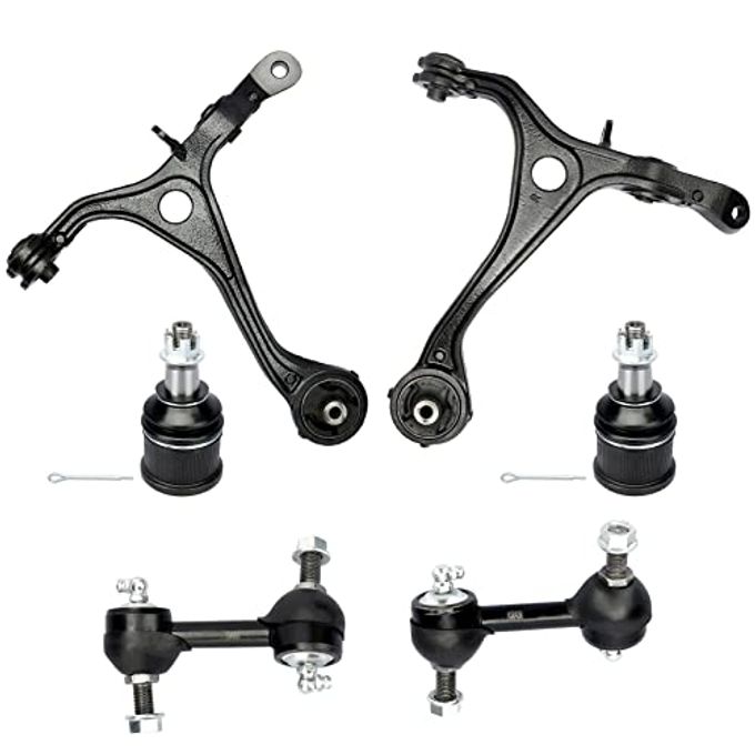 DRIVESTAR New 6Pc Set Front Lower Control Arms W/Ball Joints And Sway Bar End Links, K90456 K90457 K80228 K640290 K640289, For Acura Tsx 2004-2008, For Honda Accord 2003 2004 2005 2006 2007 - Image 1