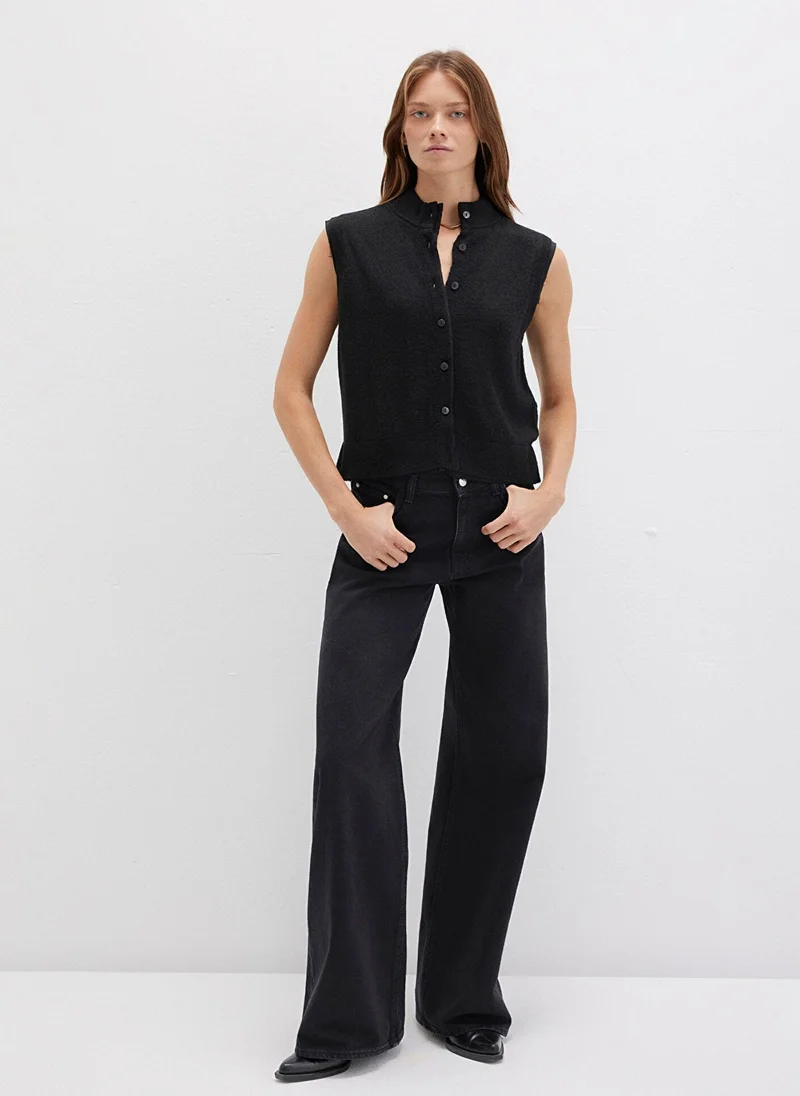 MAVI Wool Mix Black Sweater